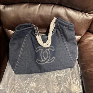 Chic Denim Blue Women's Bag